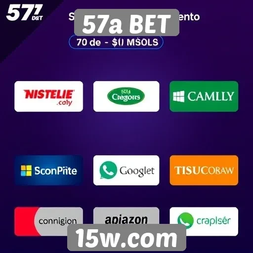Métodos de pagamento oferecidos no 57a BET